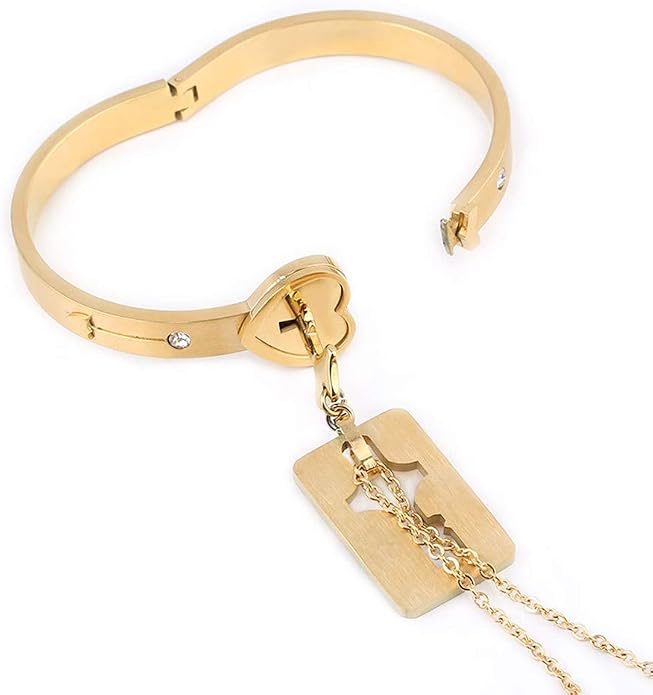 gold heart bangle