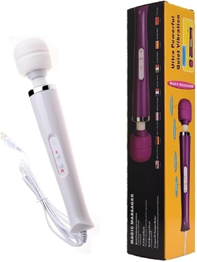 White Big and Pink Massage Tool