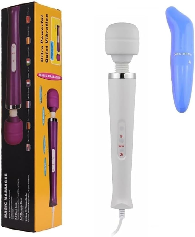 White Big and Blue Small Massager