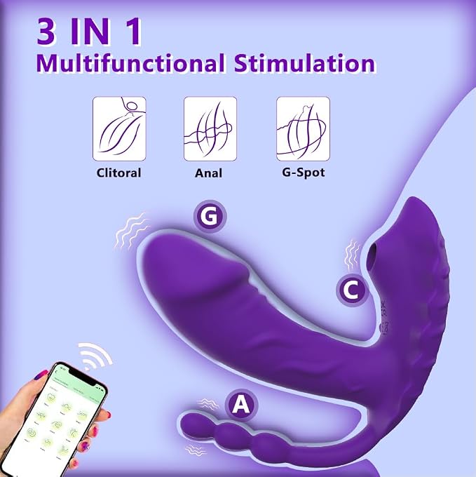 Purple Suction Vibrator