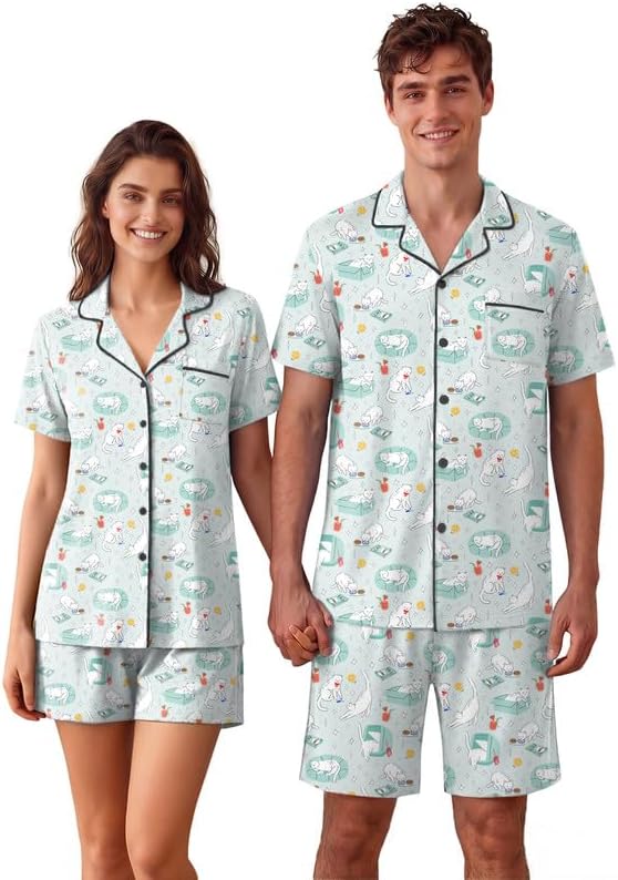 Light Blue Cat Print