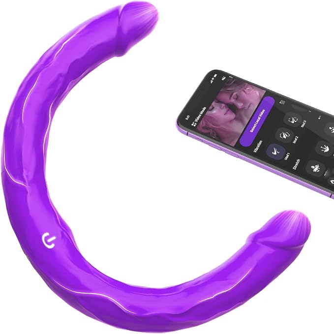 Purple-double Dildo Vibrator