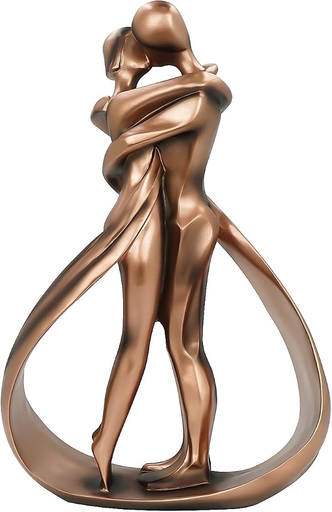 Pinkish Bronze Painted Resin Made