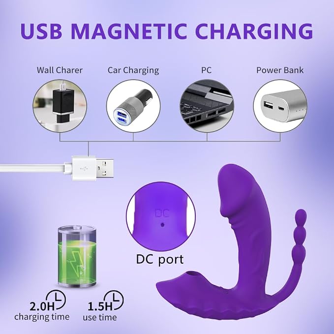 Purple Suction Vibrator
