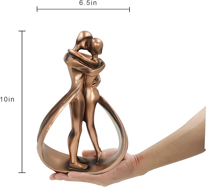 Pinkish Bronze Painted Resin Made