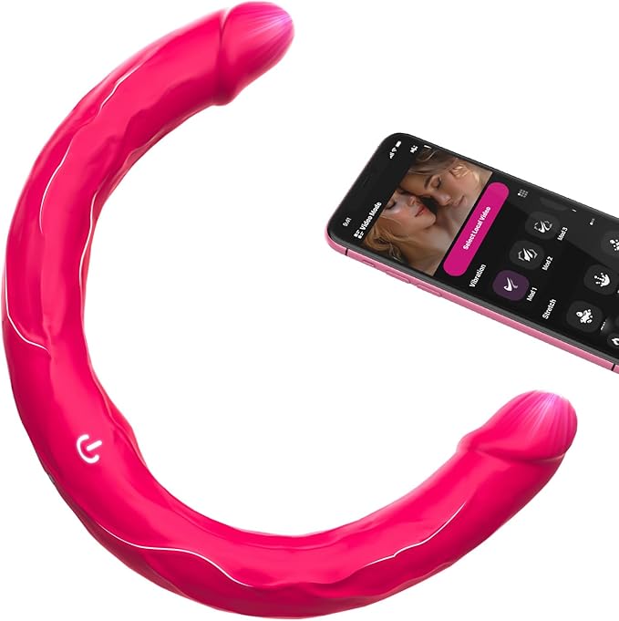 Pink-double Dildo Vibrator
