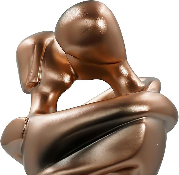 2* Pinkish Bronze Painted Resin Made