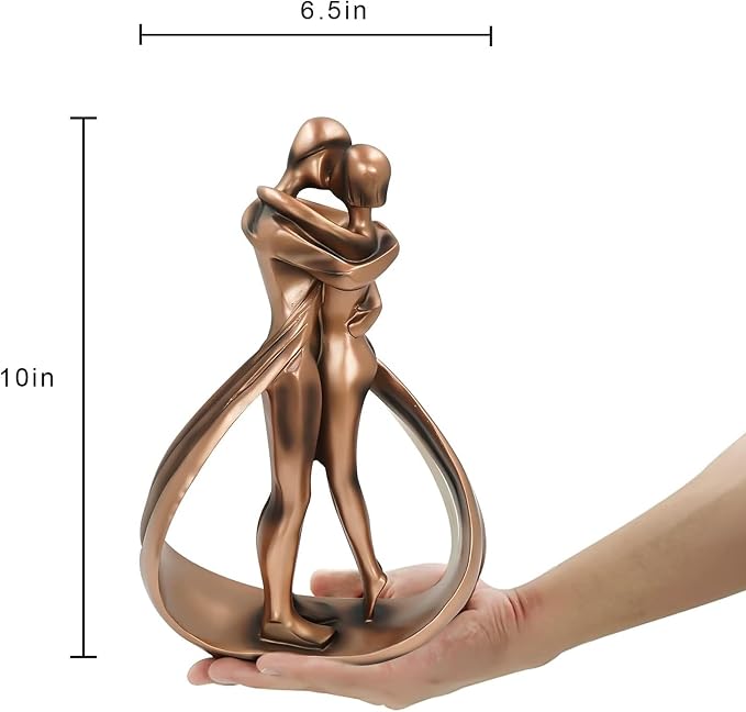 2* Pinkish Bronze Painted Resin Made