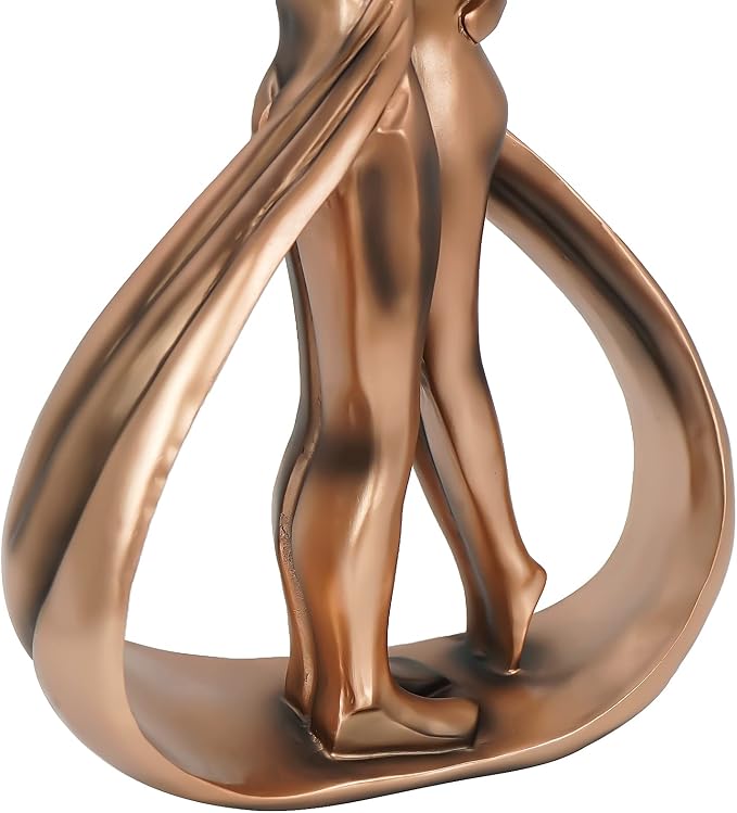 Pinkish Bronze Painted Resin Made