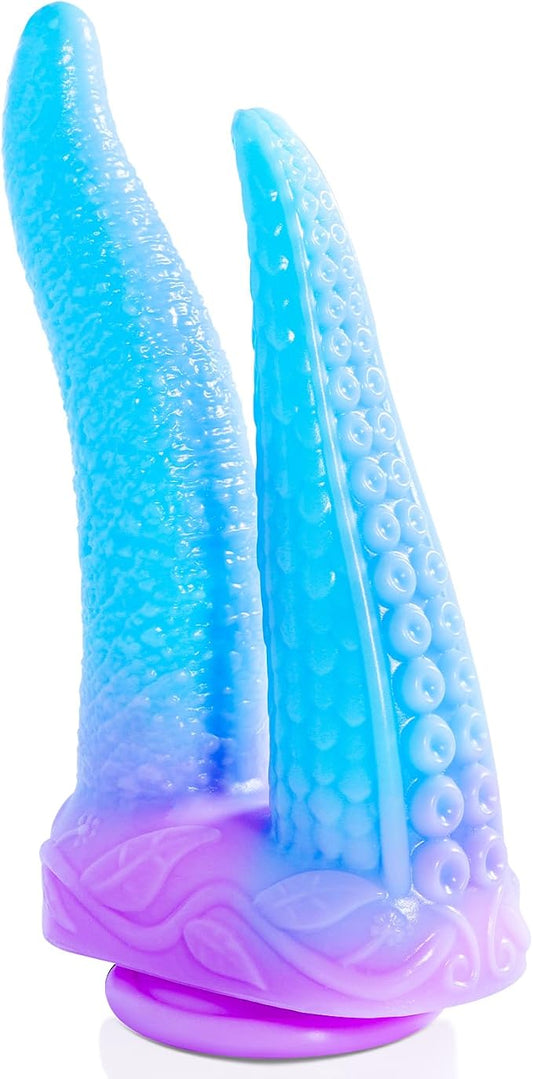 Blue Pink-double Ended Monster Dildo
