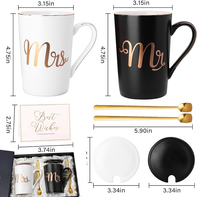 White, Black - Mr. Mrs.