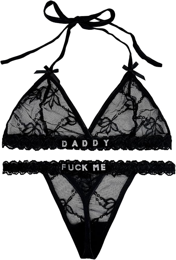 Black Bra Set XL