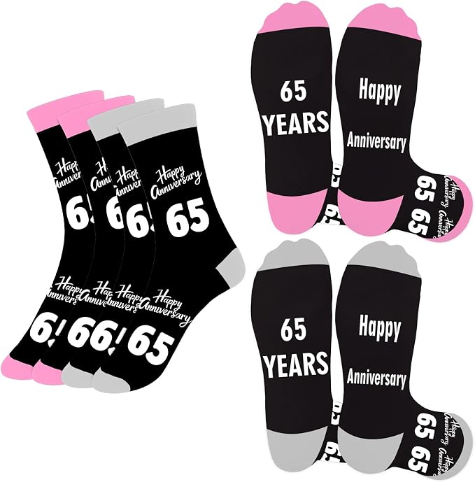 2pcs Black Grey Pink 65