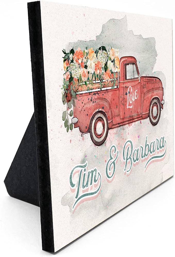 7 - Romantic Red Truck