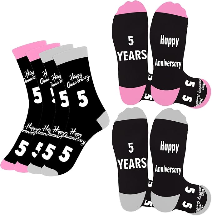 2pcs Black Grey Pink 5