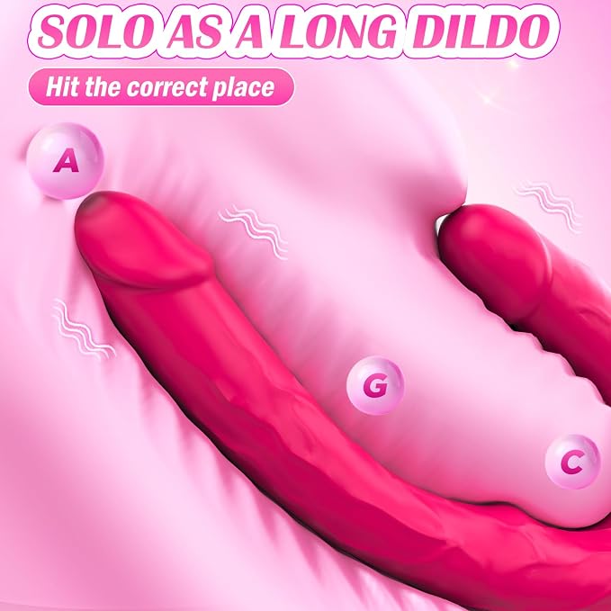 Pink-double Dildo Vibrator