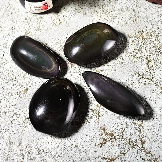 Rainbow Eye Black Obsidian