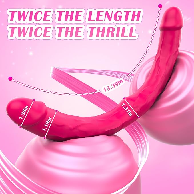 Pink-double Dildo Vibrator