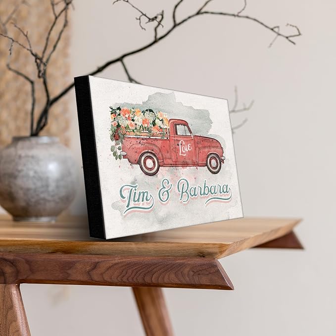 7 - Romantic Red Truck