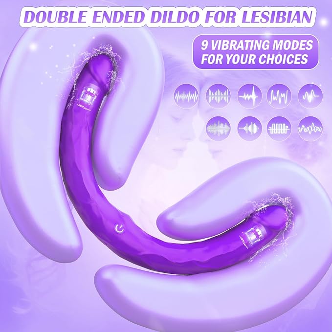 Purple-double Dildo Vibrator