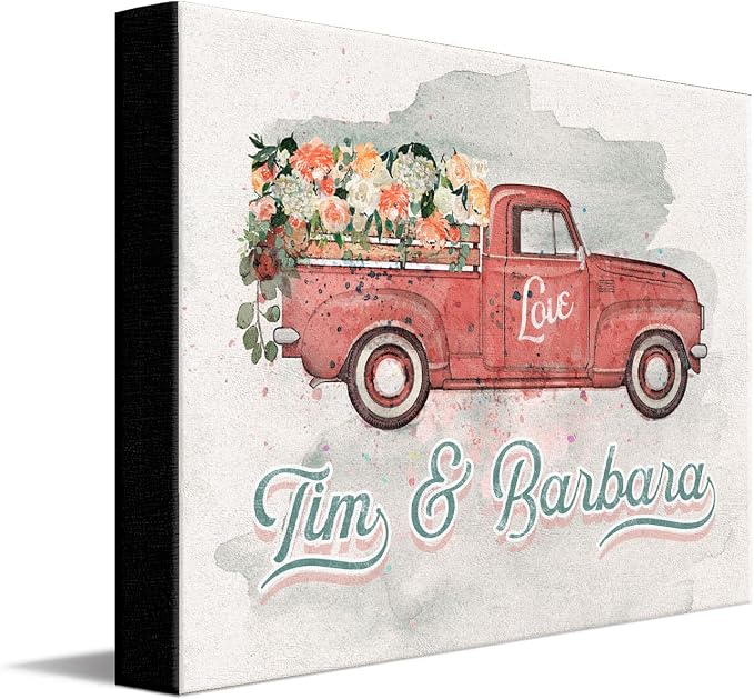 7 - Romantic Red Truck
