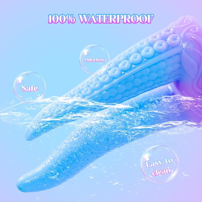 Blue Pink-double Ended Monster Dildo