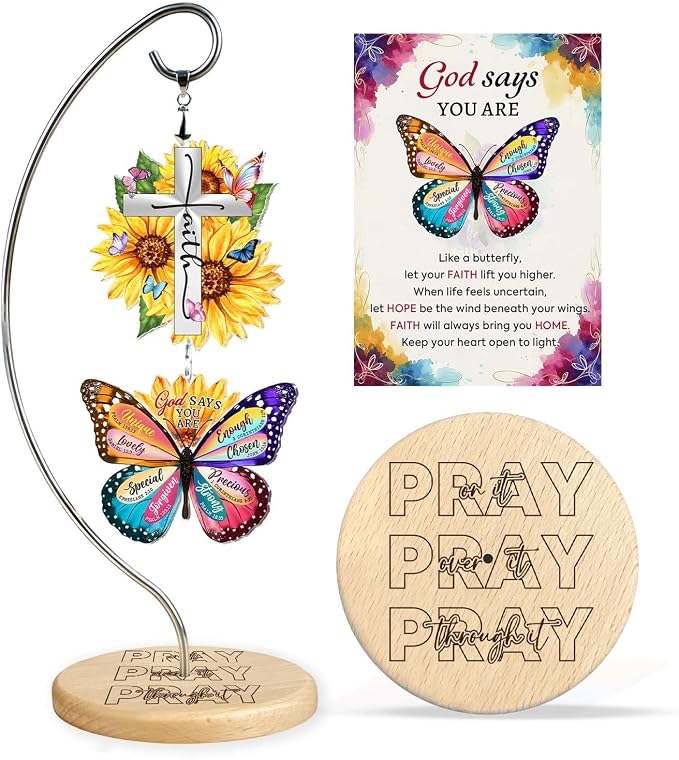 01 - Cross Faith Sunflower Butterfly God Says