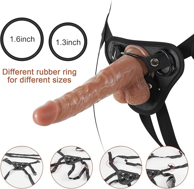 Strap on Dildo Vibrator Without Remote
