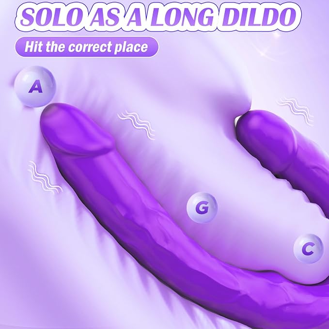 Purple-double Dildo Vibrator
