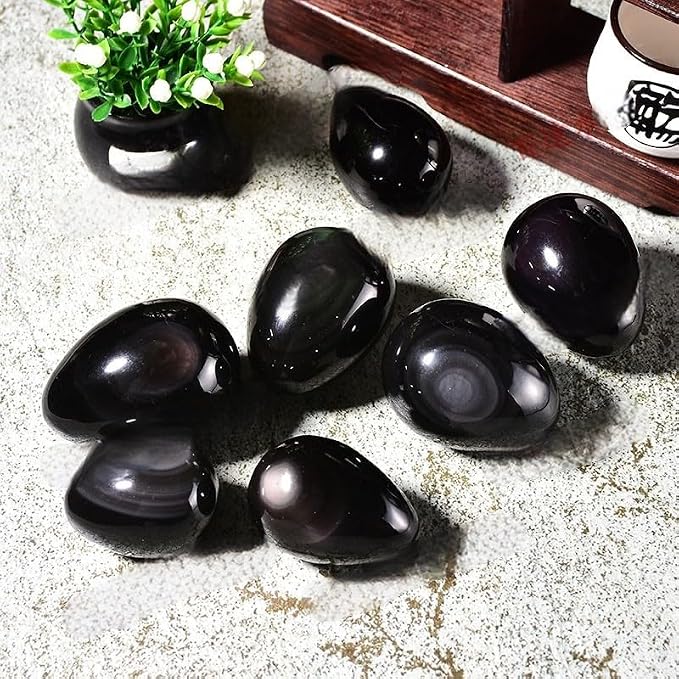 Rainbow Eye Black Obsidian