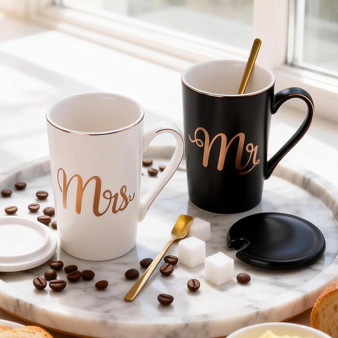 White, Black - Mr. Mrs.