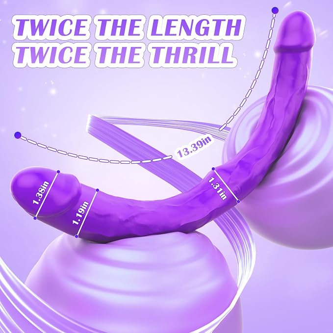 Purple-double Dildo Vibrator