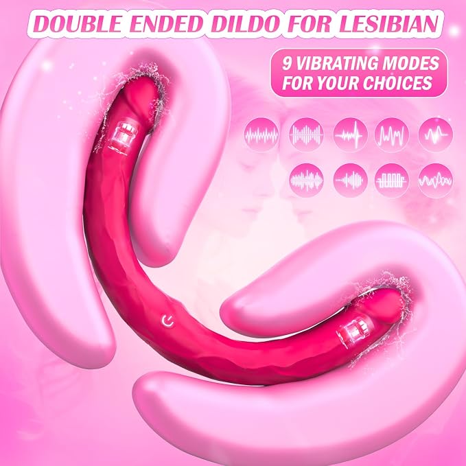 Pink-double Dildo Vibrator