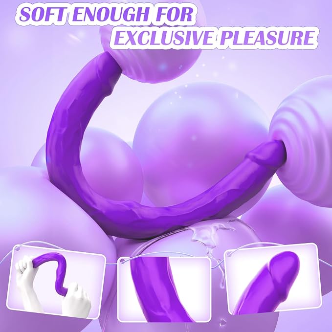 Purple-double Dildo Vibrator