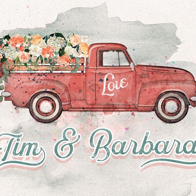7 - Romantic Red Truck