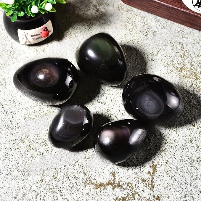 Rainbow Eye Black Obsidian