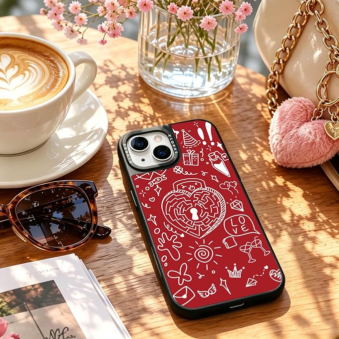 red lock with blackcase