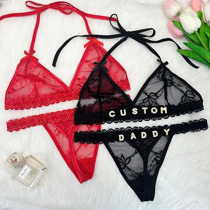 Red Bra Set XL Dad